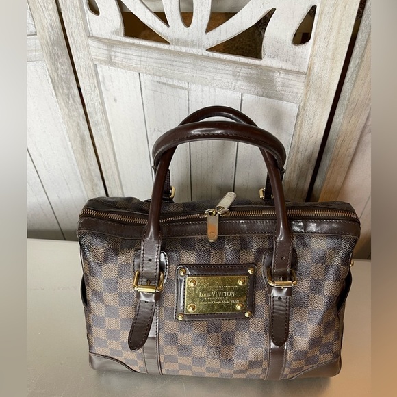 Louis Vuitton Berkeley Damier Ebene Handbag Bag Classic 30 - Picture 13 of 15